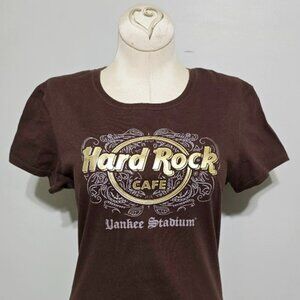 Hard Rock  Cafe New York T Shirt S Womens Yankee Stadium Ny Mlb Baseball Tee Top